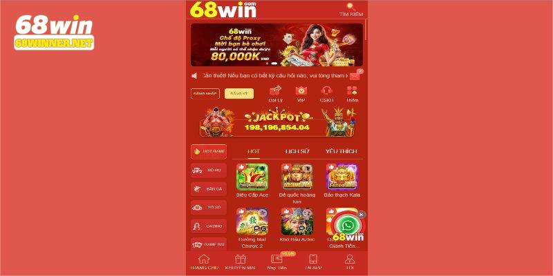 Sở hữu ứng dụng 68WIN nâng tầm trải nghiệm sử dụng ở mức cao nhất