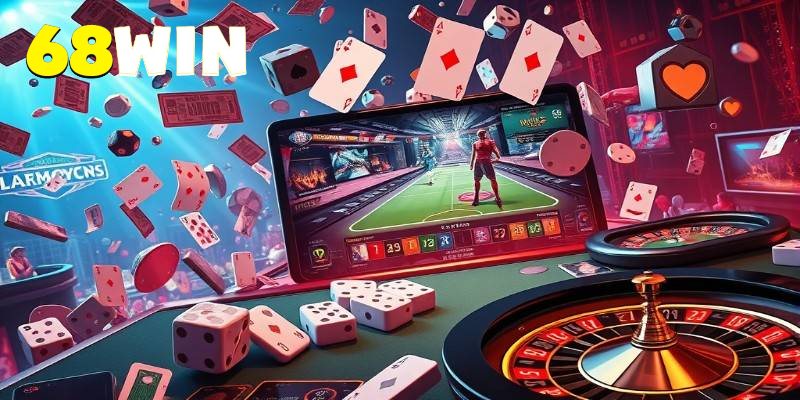 Không gian casino 68Win hiện đại cuốn hút